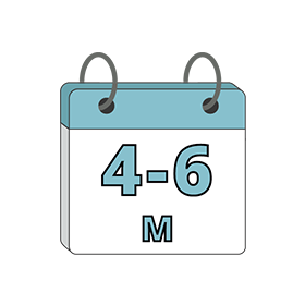 Zwischen 4-6 Monaten